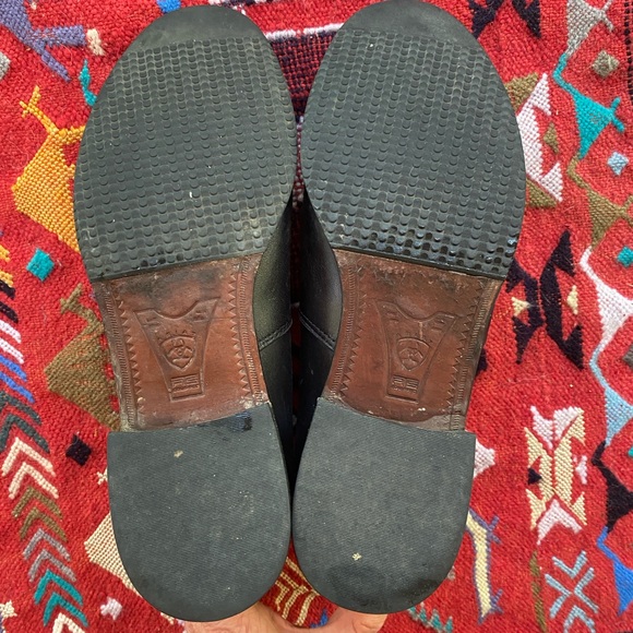 Ariat Silver Buckle Leather Booties - Picture 5 of 9